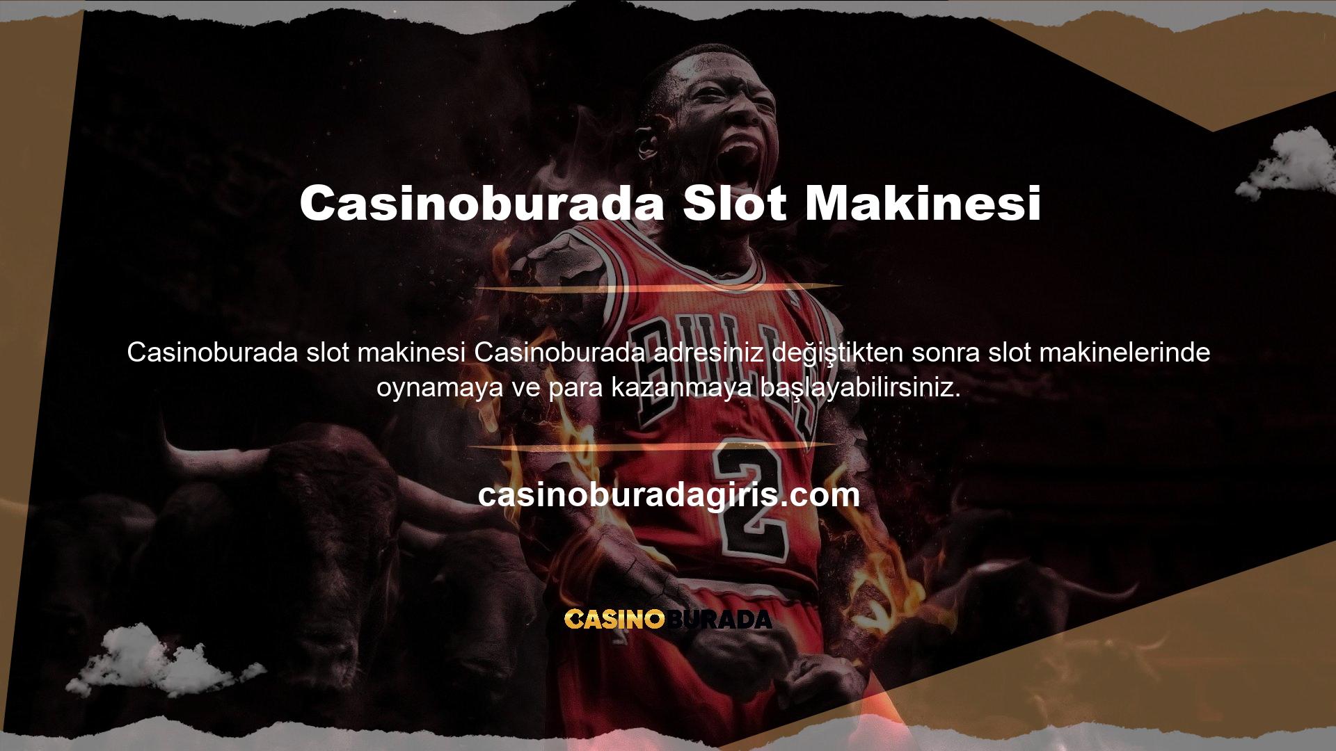 Ancak Casinoburada şu anda dünyanın her yerinden birçok slot makinesinde oynamanıza izin veren bir bahis sitesidir