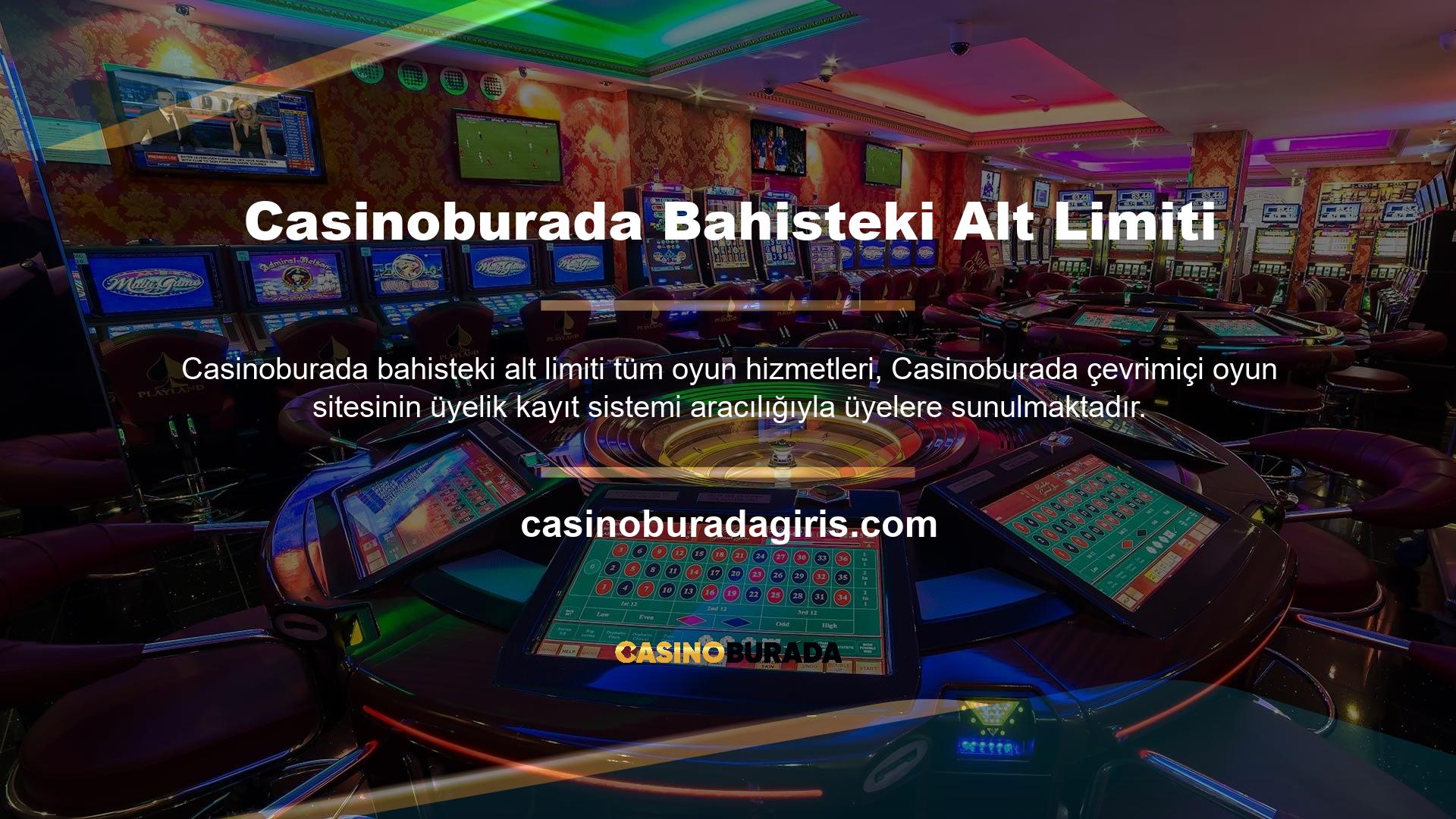 Casinoburada, kullanıcıların giriş yapmasını ve üyelik süreci hakkında daha fazla bilgi almasını kolaylaştırır